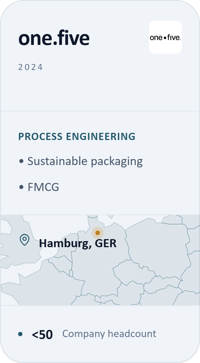 one.five, process engineering, Hamburg